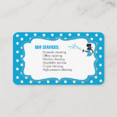 Visite Carte d'entreprise de services de nettoyage (Dos)
