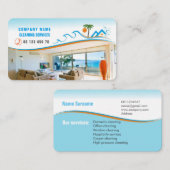 Visite Carte d'entreprise de services de nettoyage (Devant / Derrière)