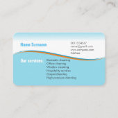 Visite Carte d'entreprise de services de nettoyage (Dos)