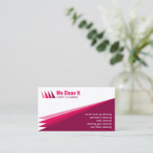 Visite Carte d'entreprise de services de nettoyage de (Debout devant)