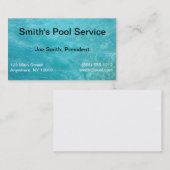 Visite Carte d'entreprise de services de piscine (Devant / Derrière)