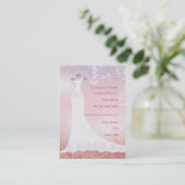Visite Carte d'entreprise de services de robe de mariage (Debout devant)