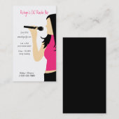 Visite Carte d'entreprise de services du DJ de musique de (Devant / Derrière)