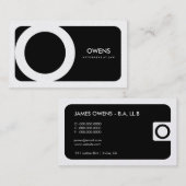 Visite carte d'entreprise d'or de loi de 311-Sleek | (Devant / Derrière)