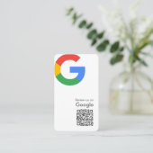 Visite Carte d'entreprise Google Avis | Lien de révision  (Debout devant)