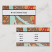 Visite Carte d'entreprise ou de profil Retro Design (Devant / Derrière)