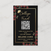 Visite Carte d'enveloppe de remise de diplômes de fonds u (Devant)