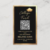 Visite Carte d'enveloppe de remise de diplômes de fonds u (Devant)