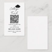 Visite Carte d'enveloppe de remise de diplômes de fonds u (Devant / Derrière)