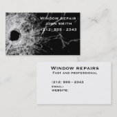 Visite Carte des entreprises de réparation de fenêtres (Devant / Derrière)