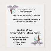 Visite carte des numéros de groupe de récupération (Extérieur déplié)