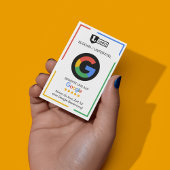 Visite Carte d'évaluation Google avec code QR Carte de vi