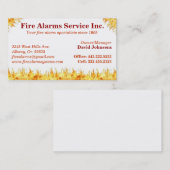 Visite Carte d'extincteur de réparation de système (Devant / Derrière)