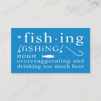 Visite Carte d'humour pour guide de pêche – Exagération d