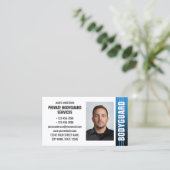 Visite Carte d'identité de garde de services de sécurité (Debout devant)