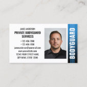Visite Carte d'identité de garde de services de sécurité (Devant)