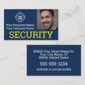 Visite Carte d'identité professionnelle de garde de sécur (Devant / Derrière)