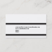 Visite Carte d'immobiliers/entreprise de construction (Dos)