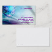 Visite Carte d'industrie musicale de boule de disco (Devant / Derrière)