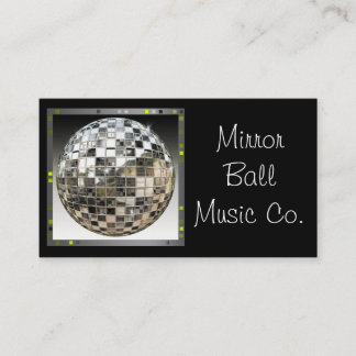 Visite Carte d'industrie musicale de boule de miroir