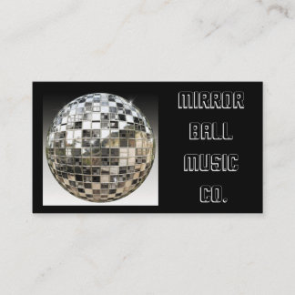 Visite Carte d'industrie musicale de boule de miroir