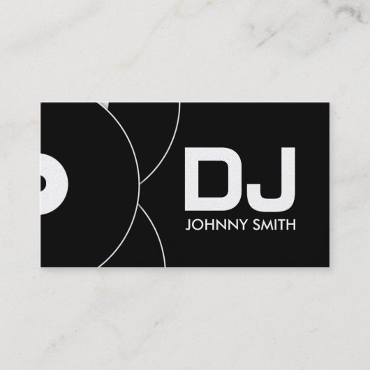 Visite Carte d'industrie musicale de disque vinyle du DJ (Devant)