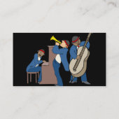 Visite Carte d'industrie musicale de jazz (Dos)
