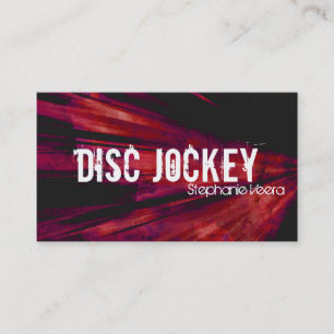 Visite Carte d'industrie musicale de jockey de disque