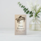 Visite carte d'industrie musicale de piano (Debout devant)