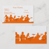 Visite Carte d'industrie musicale - groupe de rock orange (Devant / Derrière)