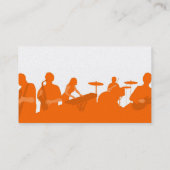 Visite Carte d'industrie musicale - groupe de rock orange (Dos)