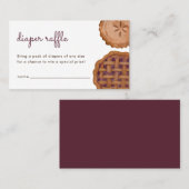 Visite Carte d'insertion de Baby shower de rabat à tarte (Devant / Derrière)