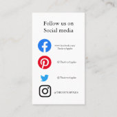 Visite Carte d'insertion de commande de Merci personnalis (Dos)