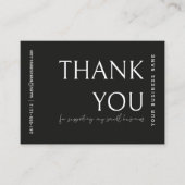 Visite Carte d'insertion de commande moderne pour petites (Devant)