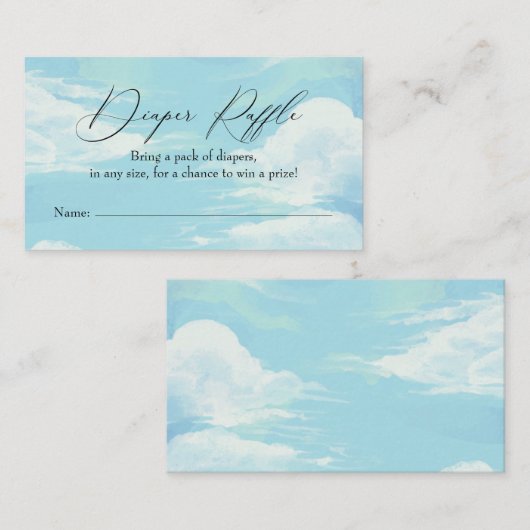 Visite Carte d'insertion de couches Cloud Blue Sky (Devant / Derrière)