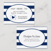 Visite Carte d'insertion de la balise Snap Share Small Bu (Devant / Derrière)