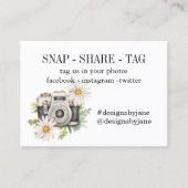Visite Carte d'insertion de la balise Snap Share Small Bu (Devant)
