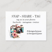 Visite Carte d'insertion de la balise Snap Share Small Bu (Devant)