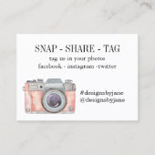 Visite Carte d'insertion de la balise Snap Share Small Bu (Devant)