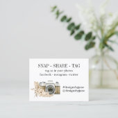 Visite Carte d'insertion de la balise Snap Share Small Bu (Debout devant)