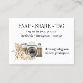 Visite Carte d'insertion de la balise Snap Share Small Bu (Devant)