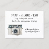 Visite Carte d'insertion de la balise Snap Share Small Bu (Devant)