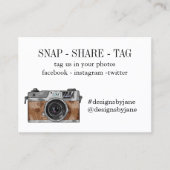 Visite Carte d'insertion de la balise Snap Share Small Bu (Devant)