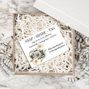 Visite Carte d'insertion de la balise Snap Share Small Bu