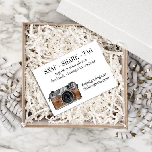Visite Carte d'insertion de la balise Snap Share Small Bu