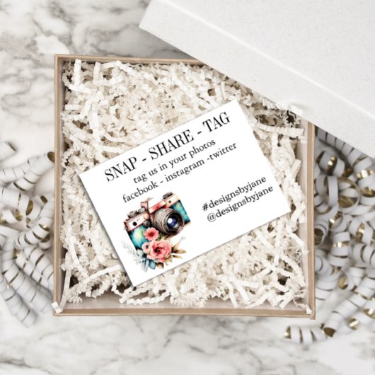 Visite Carte d'insertion de la balise Snap Share Small Bu