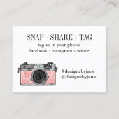 Visite Carte d'insertion de la balise Snap Share Small Bu (Devant)