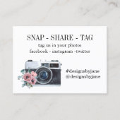 Visite Carte d'insertion de la balise Snap Share Small Bu (Devant)