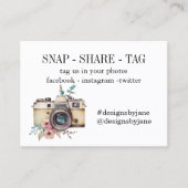 Visite Carte d'insertion de la balise Snap Share Small Bu (Devant)