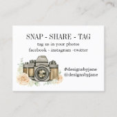 Visite Carte d'insertion de la balise Snap Share Small Bu (Devant)